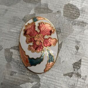 Cloisonne Floral Pendant